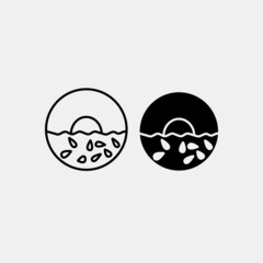 Fototapeta premium Acne vector icon illustration sign