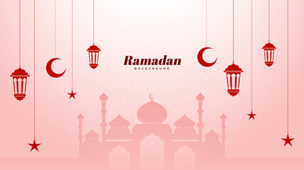Islamic Background Design for Ramadan Kareem Vector Template Illustration