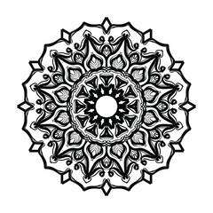 Hand drawn mandala. decoration in ethnic oriental  doodle ornament.