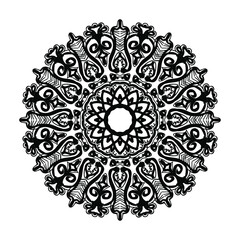 Hand drawn mandala. decoration in ethnic oriental  doodle ornament.