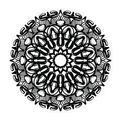 Hand drawn mandala. decoration in ethnic oriental  doodle ornament.
