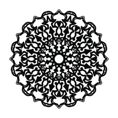 Hand drawn mandala. decoration in ethnic oriental  doodle ornament.