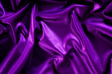 Purple fabric background. wave soft backdrop. new modern design luxurious light and soft wave smooth shape silk wallpaper backdrop. free space. mockup for card poster or presentation products concept.