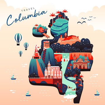 Columbia Travel Map