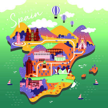 Spain Travel Map