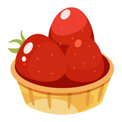 cake with strawberry.