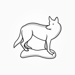 Dog pedicure, Fox back look 