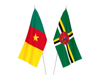 Dominica and Cameroon flags