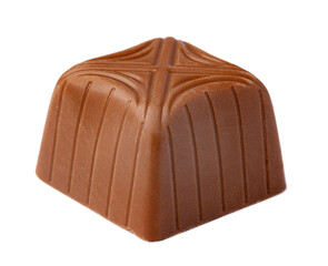 Chocolate sweets on a white background