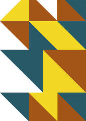 Flat bauhaus memphis colorful abstract design background