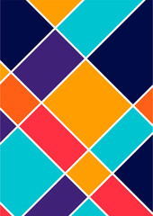 Colorful bauhaus memphis abstract design background