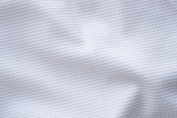 Plakat White sports clothing fabric football shirt jersey texture abstract background