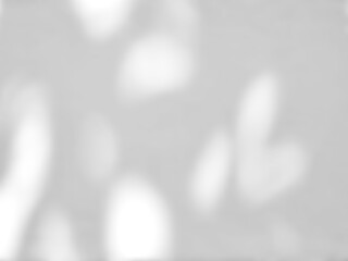 Abstract shadow of leaves on a white wall background