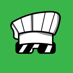 CHEF HAT WITH PIXEL GLASSES