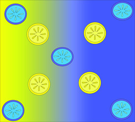 background with lemon
