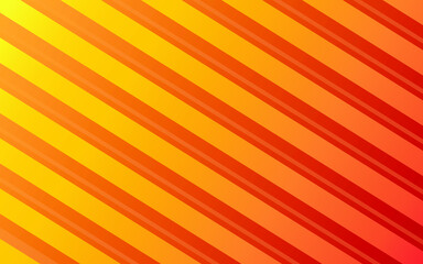 Abstract Yellow and Orange Colored Background with Diagonal Stripes. Vector Geometric Minimal Pattern. Modern Sleek Texture