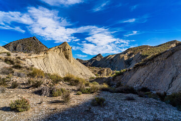 Tabernas desert, Desierto de Tabernas near Almeria, andalusia region, Spain