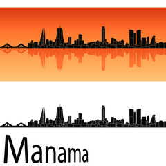  manama city skyline in ai format