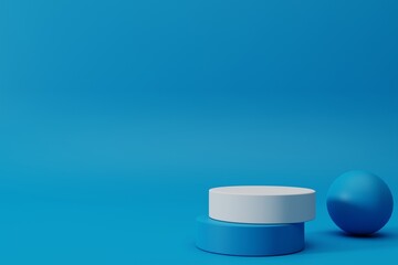 3d minimalist podium for product advertising
