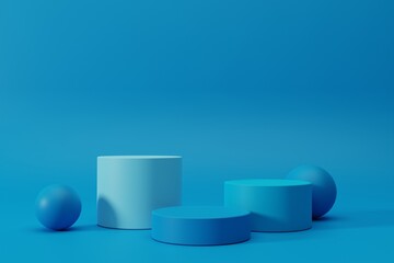 3d render minimalist podium background