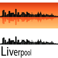 skyline in ai format of the city of  liverpool