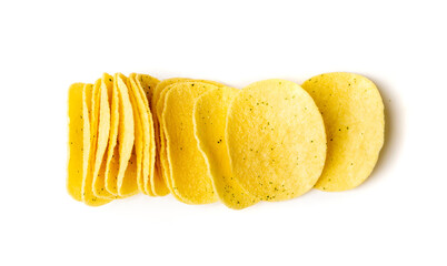 Potato Chips Isolated