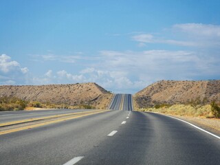 Roadside views along Interstate 15 in California.