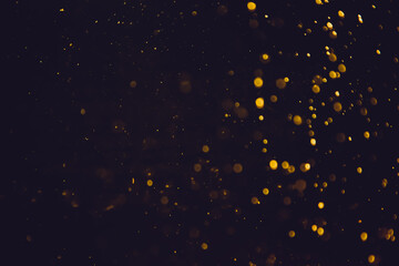Abstract gold bokeh blur defocus