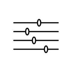 Web Filter Icon, Level Regulator Symbol, Control Sign