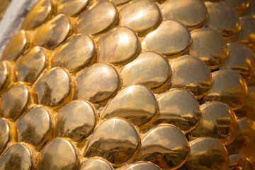 Golden dragon scales texture