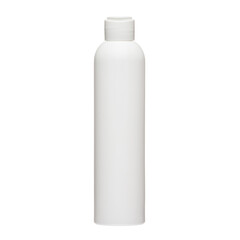 Cosmetic bottles with lid isolated on white background. Bottle with hand sanitizer. Antimicrobial liquid gel. Hand hygiene. Shampoo bottle. Medicine bottle. Liquid soap.