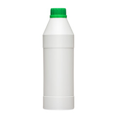 Cosmetic bottles with lid isolated on white background. Bottle with hand sanitizer. Antimicrobial liquid gel. Hand hygiene. Shampoo bottle. Medicine bottle. Liquid soap.