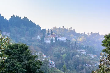 Cercles muraux Kangchenjunga Beautiful landscape of Darjeeling city in West Bengal India.