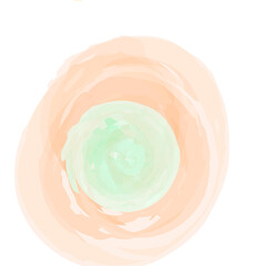Watercolor Swirl Brushstroke 