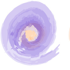 Watercolor Swirl Brushstroke 