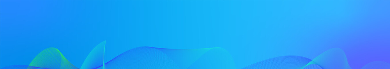 Horizontal blue abstract background. Wavy lines underneath. Vector stock illustration of an abstract background with empty space.