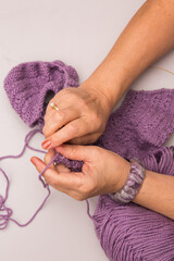 Beautiful colorful  background Knitting 