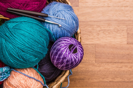 Beautiful colorful  background Knitting 