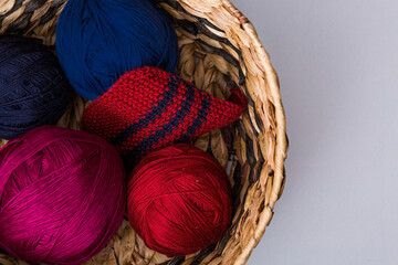 Beautiful colorful  background Knitting 