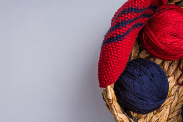 Beautiful colorful  background Knitting 