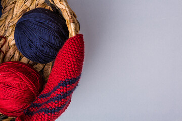 Beautiful colorful  background Knitting 