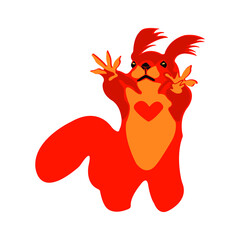 squirrel isolated on white background