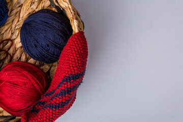 Beautiful colorful  background Knitting 