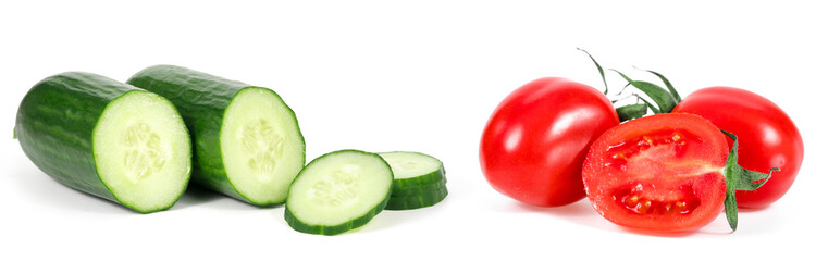 tomato and cucumber