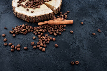  cinnamon and coffee beans