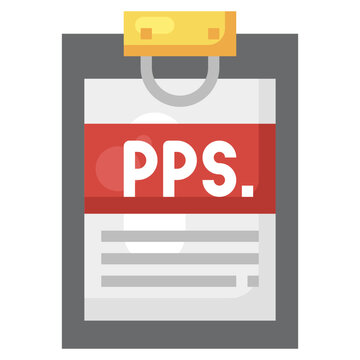 pps flat icon,linear,outline,graphic,illustration
