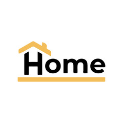 word home real estate vector logo design