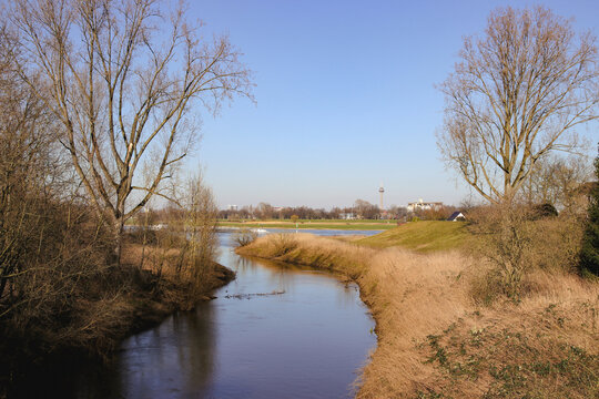 die erft fliesst in den rhein