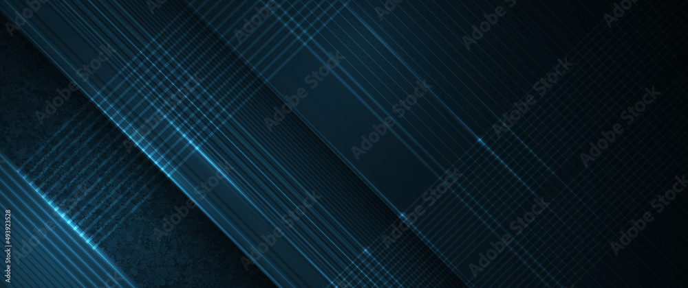 Wall mural vector digital graphic design with light line, geometric shape, stripe line pattern and texture on g