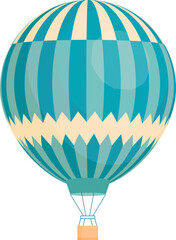 Vintage Air Balloon Colored Illustration © Good Studio